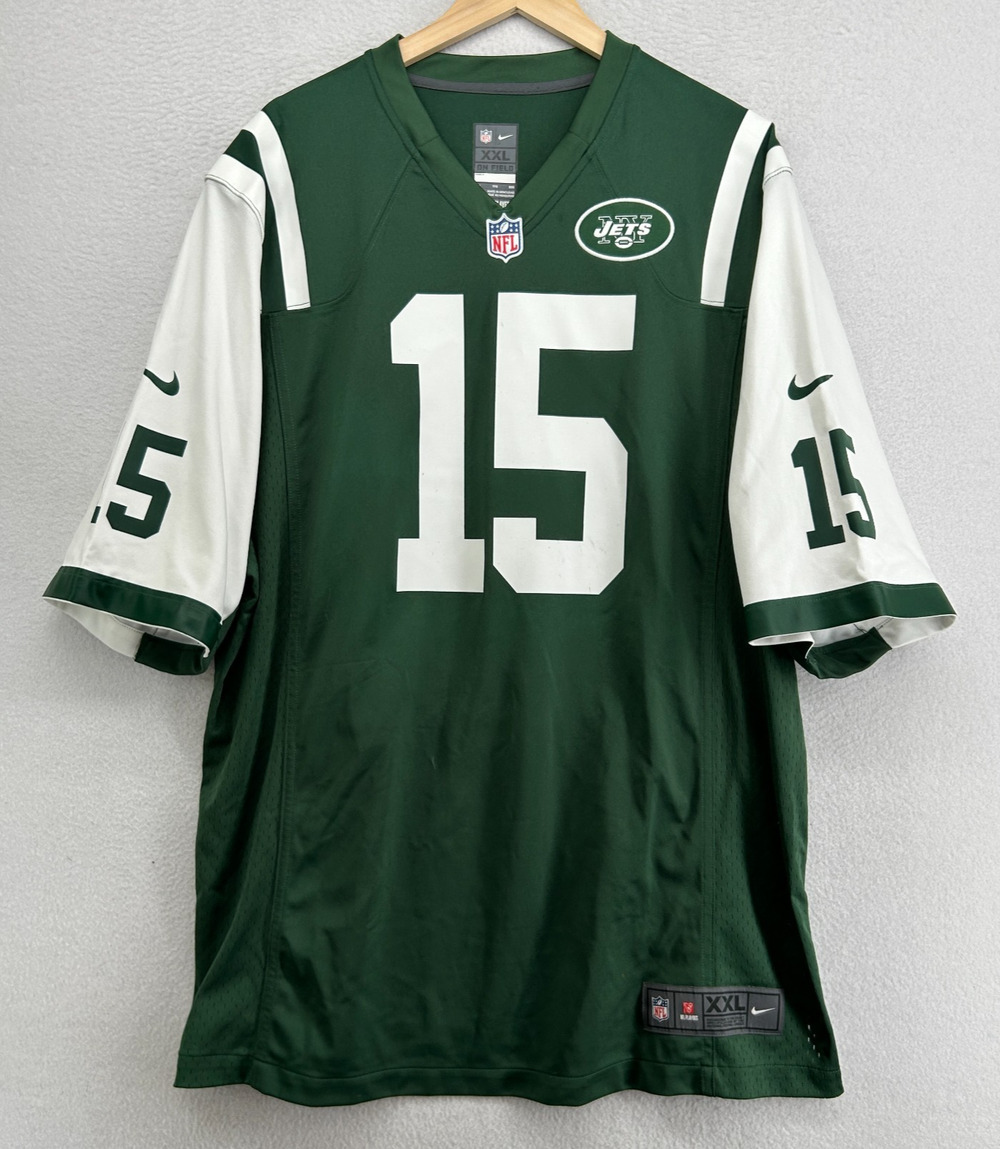 NEW YORK JETS Jersey Mens 2XL NIKE On Field NYJ NFL Tim Tebow Football Green